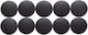 Maul Round Magnets D32mm 0.80 Kg Force 10 Pcs Set Maul Solid Black