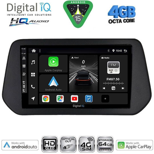 Digital IQ Car Audio System for Suzuki SX4 S-Cross 2021-2026 Bluetooth USB WiFi GPS Apple CarPlay Android Auto with 9" Touch Screen