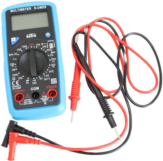 Digital Multimeter Voltage AC 200-750V DC 200mV-200V 200μA-200mA Satra