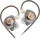Kz Edx Pro X In-ear Earphones Transparent Grey Bronze