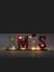 Alista Home Figurină Decorativă de Crăciun Iluminată Albă pe Baterii 21x8.5x4cm 10 Bucăți