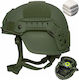 Mich Nij Iiia Tactical Ballistic Helmet Resistant To 9mm 357 Sig 44 Magnum Bullets Nvg Compatible Fast Rail 360° Adjustment System Ultra-resistant Pe Material Size M Military Green