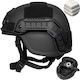 Mich Nij Iiia Ballistic Tactical Helmet Resistant To 9mm 357 Sig 44 Magnum Bullets Nvg Compatible Fast Rail 360° Adjustment System Durable Pe Material Size M Black
