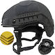Fast Nij Iiia Ballistic Tactical Helmet Resistant To 9mm 357 Sig 44 Magnum Bullets High Cut Accessories Nvg Compatible Fast Rail 360° Adjustment System Ultra-resistant Aramid Material Size L Black
