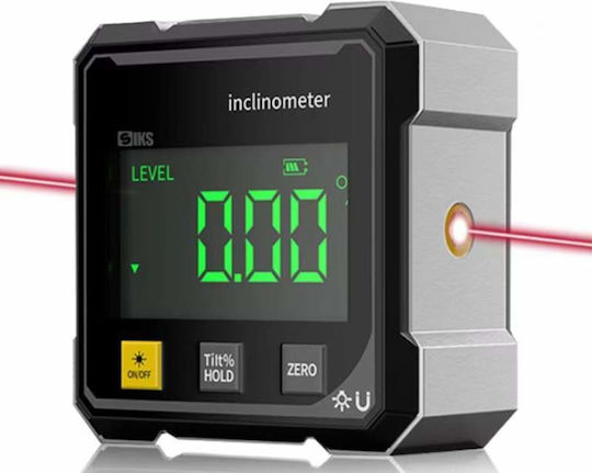 Siks Profesional Inclinometru Digital Nivel Digital Dual Laser Bază Magnetică Pe Patru Părți Transportor Profesional 360 De Grade Ecran Lcd Cu Rotire Automată Rezistent La Șocuri Și Apă Măsurare Unghi Pantă Încărcare Usb-c Negru Gri