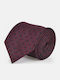Berto Lucci Men's Tie with Printed Pattern in Purple Color