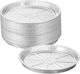 Relaxdays Set Tăvi Rotunde Din Aluminiu 50 Argintii 2.5x27.5x27.5 Cm