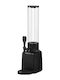 Dozator De Băuturi Cheffinger 1.3l Robinet Recipient Translucid Negru Transparent