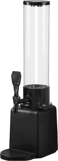 Cheffinger Drinks Dispenser 1.3l Tap Translucent Tank Black Transparent