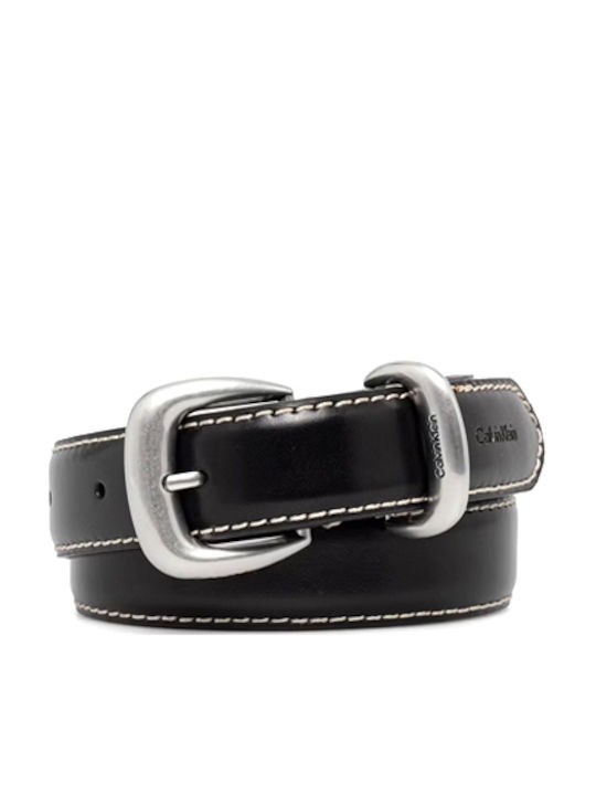 Calvin Klein Damen Gürtel Aus Leder In Schwarz