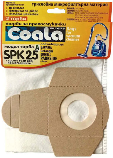 Coala Saci Pentru Aspiratoare 2 Bucăți Compatibili cu Aspirator Delonghi / Einhell