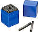 Relaxdays Set Ștampile Metalice 36 Bucăți Negre Albastre 8x5x5 Cm