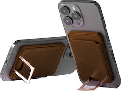 3 In 1 Phone Accessory Alista Home Magsafe Wireless Charger Wallet Stand Brown
