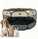 Relaxdays Parc Pliabil Pentru Câini Negru 58 x 114 x 114 cm