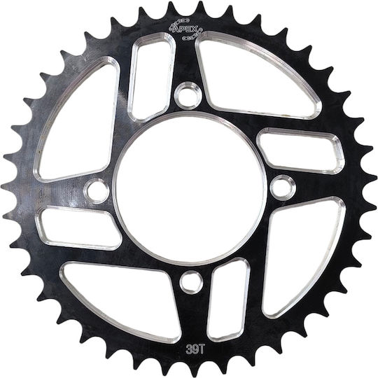 Γραναζι Τροχου Οπισθιο Αλουμινιου 7075 Yamaha Crypton 428 X 39t Apex Μαυρο