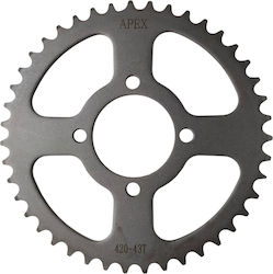 Задно Зъбно Колело За Двигател Daytona Dy50 420 X 43 Hrc45 Apex