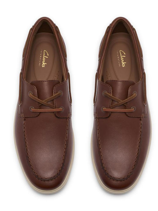 Torford Boat Δερμάτινα Ανδρικά Boat Shoes σε Καφέ Χρώμα