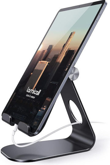 Lamicall Tablet Stand Adjustable Angle High Stability Black Universal Compatibility
