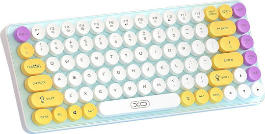 XO KB-12 Безжична Bluetooth Клавиатура Английска US Многоцветна