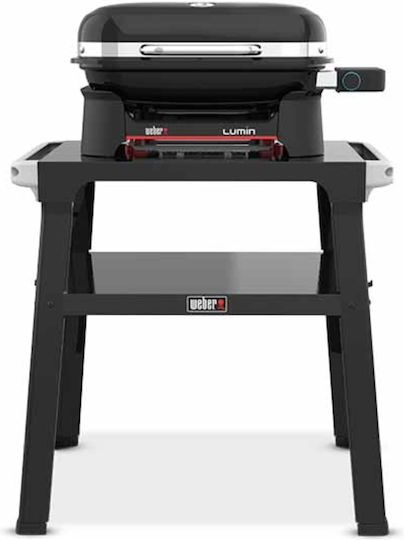 Weber Lumin Compact Επιτραπέζια Ηλεκτρική Ψησταριά Σχάρας 2200W με Καπάκι 43x28εκ.