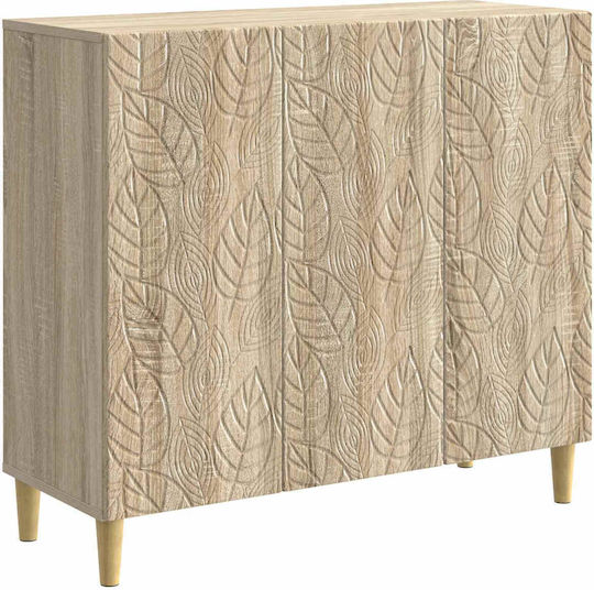 Wooden Sideboard Oak 89x34.5x80cm