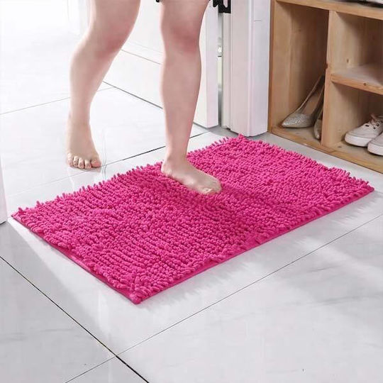 SpitiBazaar Неслизащ Бански Килим SD-3974 Розов 40x60см