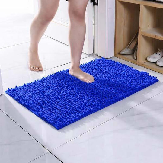 SpitiBazaar Πατάκι Μπάνιου SD-3981 Μπλε 40x60εκ.