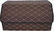 Cutie Depozitare Auto Alista Home Premium Organizator Portbagaj Geantă Multifuncțională Din Piele Ecologică Rezistentă La Uzură Pliabilă 2 Compartimente De Depozitare Maro Havana 55 X 30 X 30cm