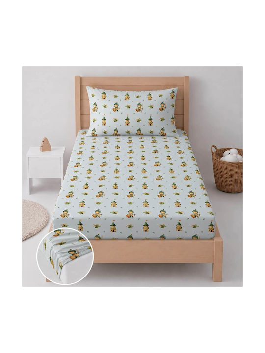 Astron Italy Single Sheet Set with Elastic Band...