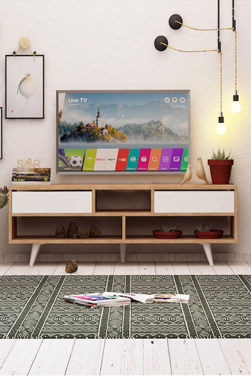 Stand TV De Podea Auriu 140x35x12cm Stand TV De Podea Auriu 140x35x12cm