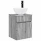 vidaXL Bathroom Vanity Unit with Sink W39xD41xH64.5cm Gray