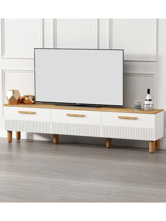 Έπιπλο Τηλεόρασης Πολύχρωμο Μ180xΠ30xΥ43cm