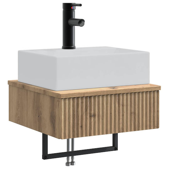 vidaXL Vanity Unit with Sink M40xL41xH39cm Brown