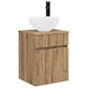 vidaXL Vanity Unit with Sink M39xD41xH64.5cm Brown