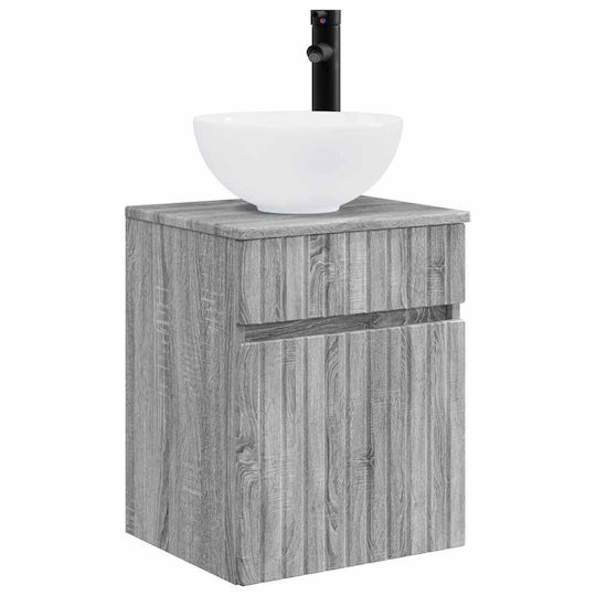 vidaXL Vanity Unit with Sink M39xD35xH63cm Gray