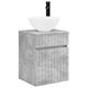 vidaXL Vanity Unit with Sink M39xD35xH63cm Gray