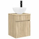 vidaXL Vanity Unit with Sink M39xD35xH63cm Brown