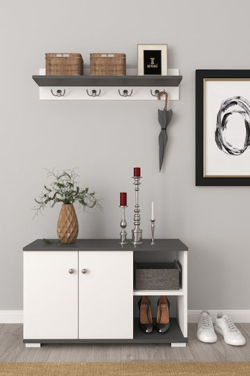 Έπιπλο Τηλεόρασης Γκρι Μ90xΠ51xΥ51cm