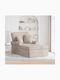 Recliner Fabric Beige L157xW91xH91cm
