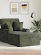 Recliner Fabric Green L157xW91xH91cm