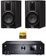 Tonsystem 2.0 MC 400 + Signature 603 D149524+D146310 100W mit CD Player und Bluetooth Schwarz