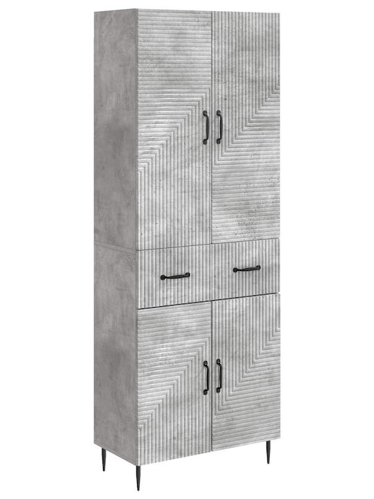vidaXL Στήλη Ντουζ χωρίς Μπαταρία 66cm Γκρι