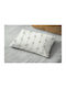Dimcol Bear Baby Pillowcase Made of 100% Cotton White-Grey 45x35cm
