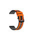 Nylon Hybrid Silicone Strap Oneplus Watch 2r 47mm Oneplus Watch 2 47mm Black Orange