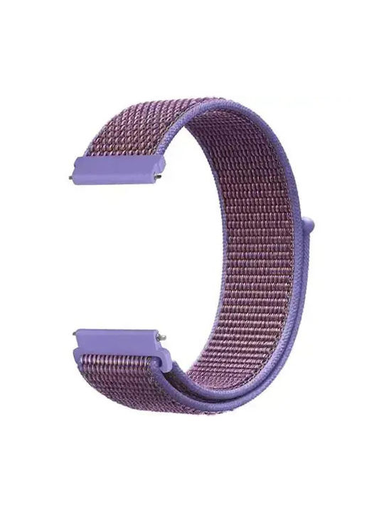 Nylon Tragbare Bänder Selbstklebend Verschluss mit Schnalle Realme Watch S Lila