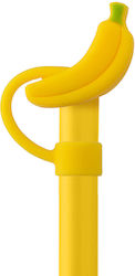 Estia Banana Straw Cover from Plastic Yellow