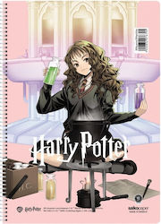 Harry Potter Caiet Școlar Spirală Cu Dungi A4 120 Foi De Hârtie