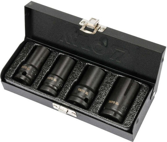 Yato Steckdosen mit Rahmen Gastgeber 1/2" Set 4Stücke