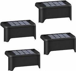 Redline Set 4 Lampi Solare 1W Alb Cald 3000K cu Senzor de Mișcare și Fotocelul IP44