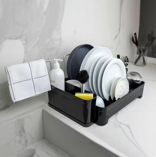 Raki Στραγγιστήρι Νεροχύτη Πλαστικό Μαύρο 44x35x20cm